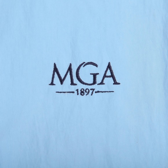 Vineyard Vines Vest Mens Large Light Blue Performance Full Zip Golf Logos - Picture 3 of 13